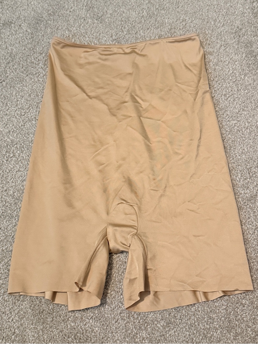 SPANX Slimplicity High Waist Mid-Thigh Shapewear Shaper Short Beige Nude XL